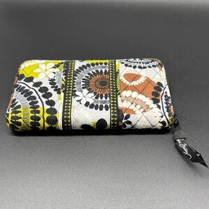 Vera Bradley Cocoa Moss Zip Around Wallet